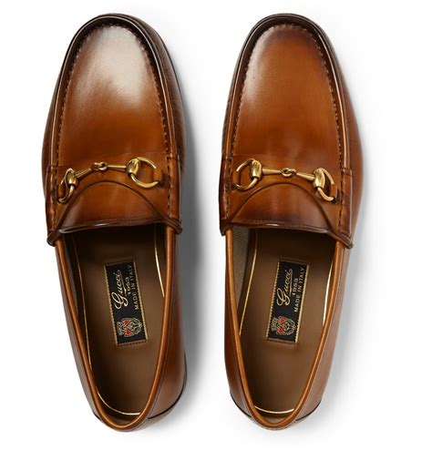 gucci 1955 horsebit loafers|men's brown gucci loafers.